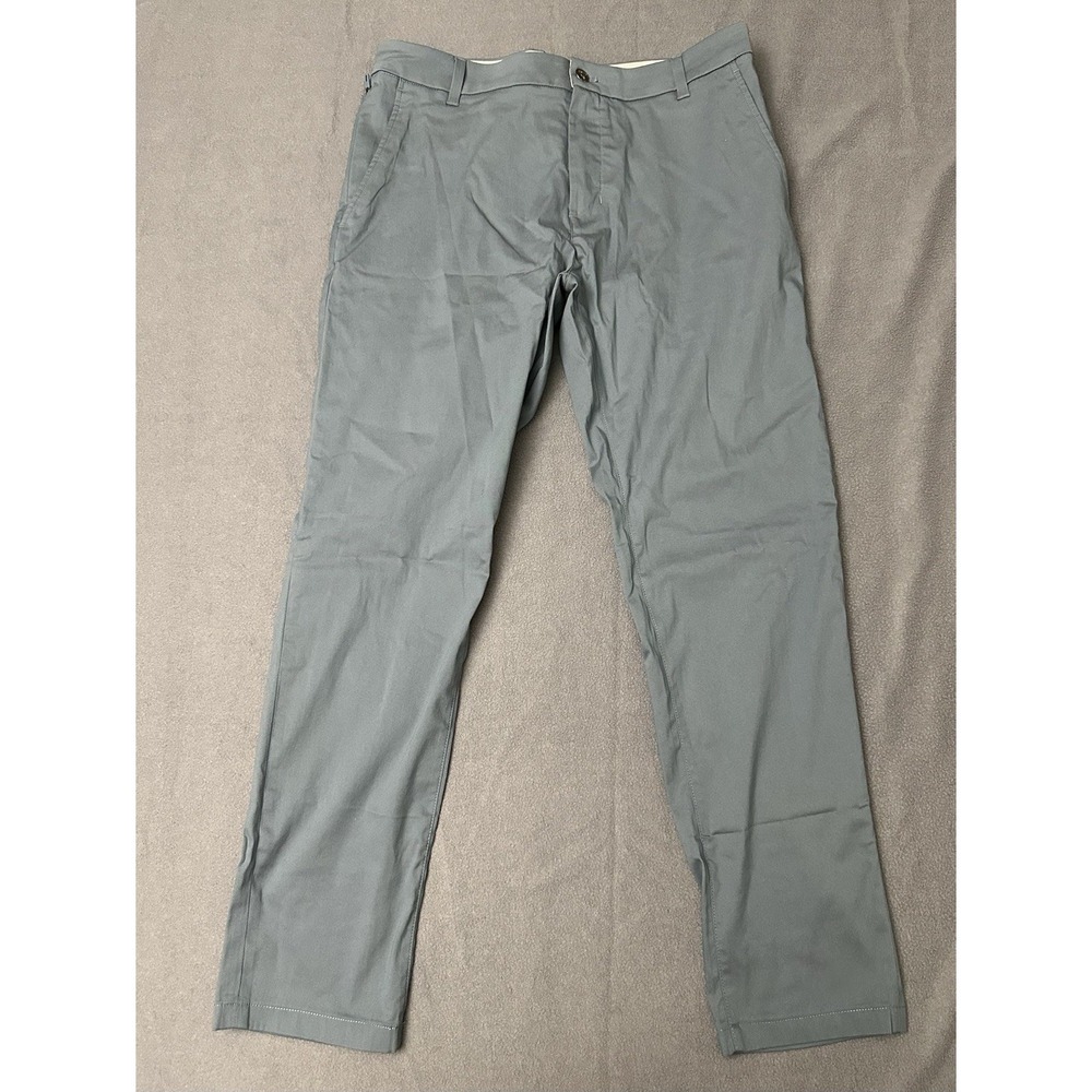Bird Dogs Pants Mens 34x30 Blue Gray Boom For Your Boomstick Chino Stretch Golf